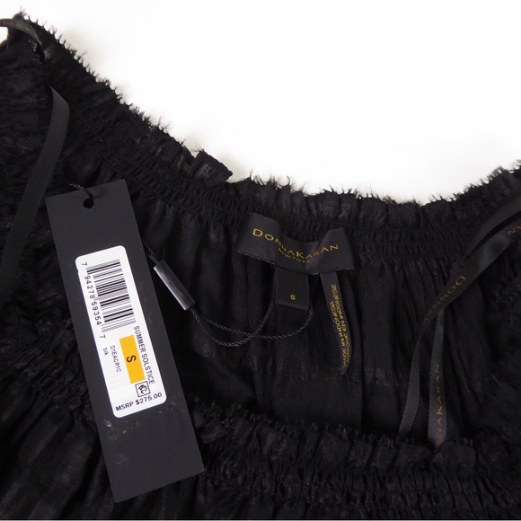 Donna Karan New York DKNY Summer Solstice Sheer Top NWT Linen / Cotton - Picture 4 of 10